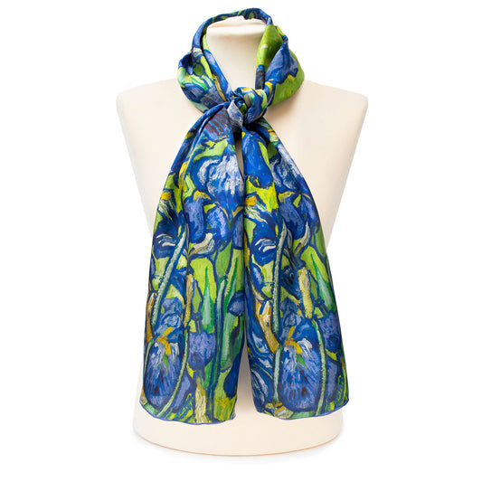Van Gogh Irises Silk Habotai Scarf - Style 1