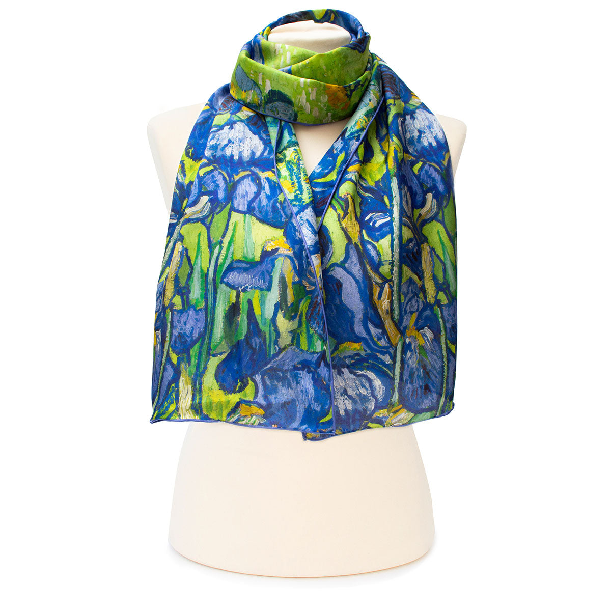 Van Gogh Irises Silk Habotai Scarf - Style 2