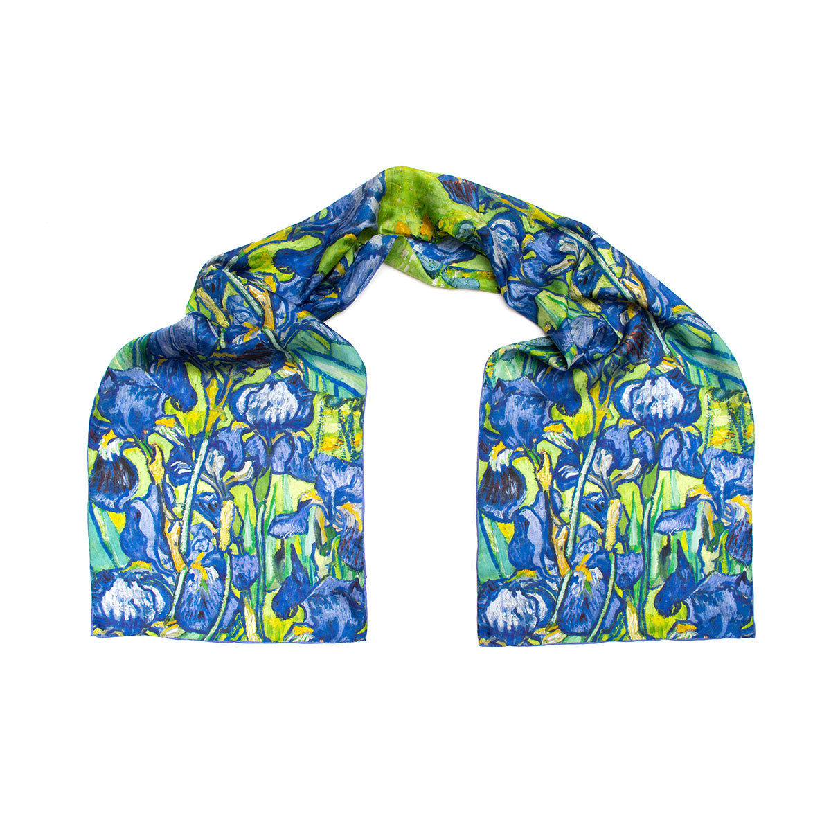 Van Gogh Irises Silk Habotai Scarf - Detail 2