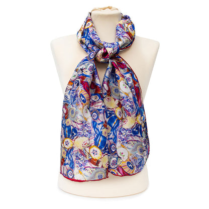 Millefiori Silk Habotai Scarf
