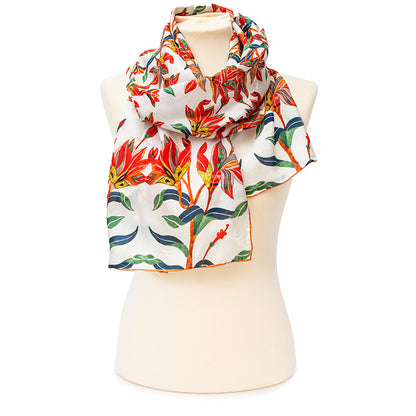 Taj Mahal Silk Habotai Scarf - Style 2