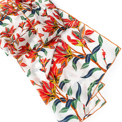 Taj Mahal Silk Habotai Scarf - Detail 1