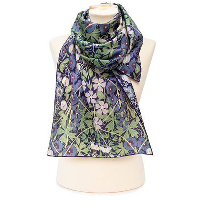 Columbine Silk Habotai Scarf - Style 2