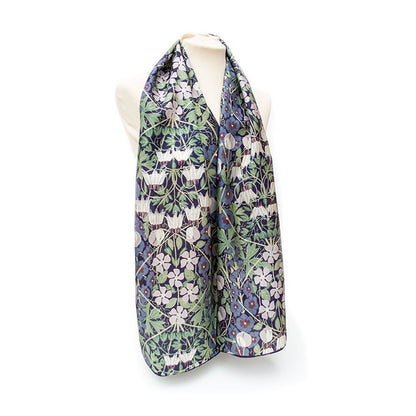 Columbine Silk Habotai Scarf - Style 2