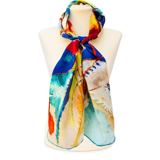 Kandinsky Improvisation No.30 Silk Habotai Scarf - Style 1