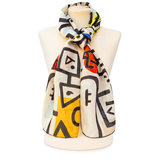 Klee Rich Port Silk Habotai Scarf - Style 1