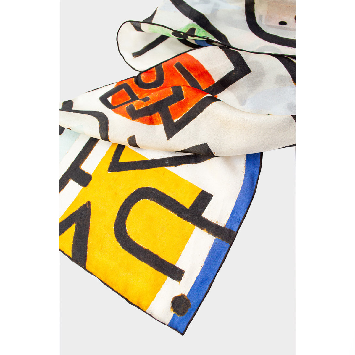Klee Rich Port Silk Habotai Scarf - Detail 2