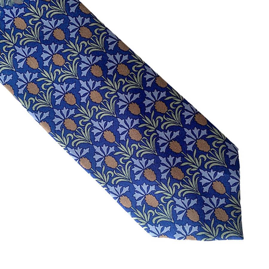 Art Deco Pomegranate Silk Tie