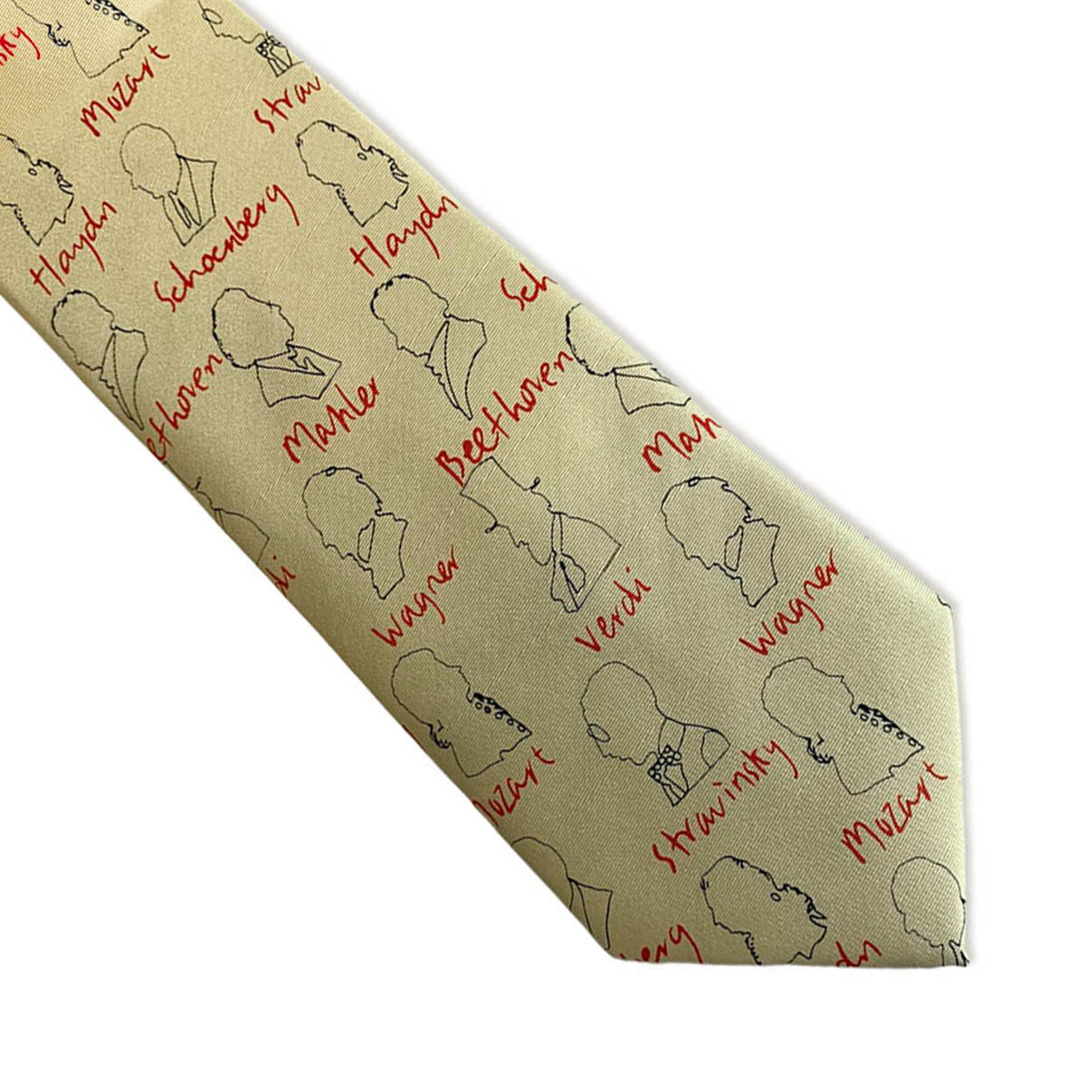 Composers Cream Silk Tie