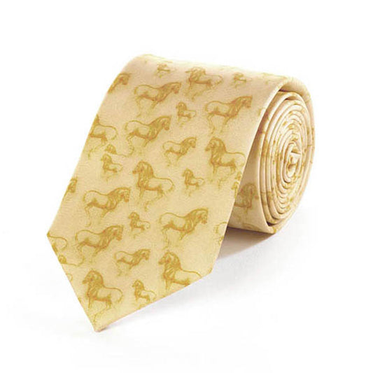 Da Vinci Horses Silk Tie