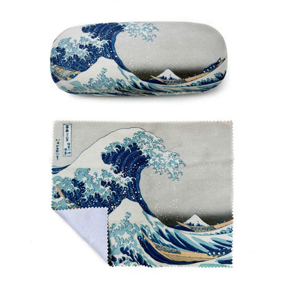 HOKUSAI WAVE GLASSES CASE with Cloth