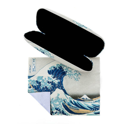 HOKUSAI WAVE GLASSES CASE - Open