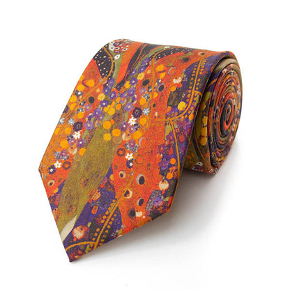 Klimt Water Serpents Silk Tie