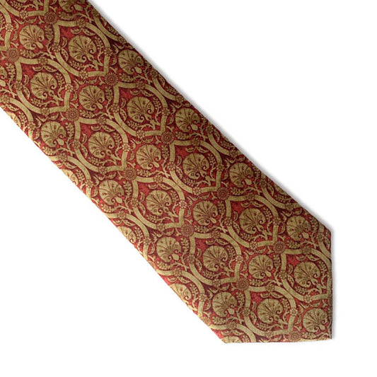Islamic Red Dianthus Silk Tie