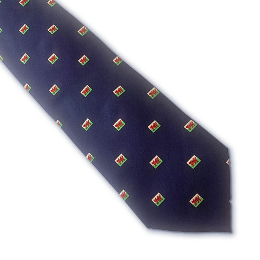 Welsh Dragon Silk Tie