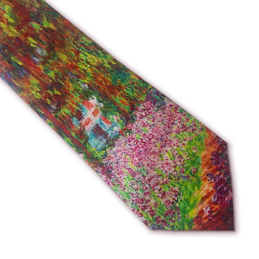Monet Garden Silk Tie