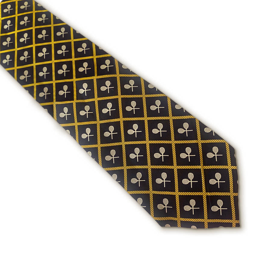 Tennis Rackets Silk Tie