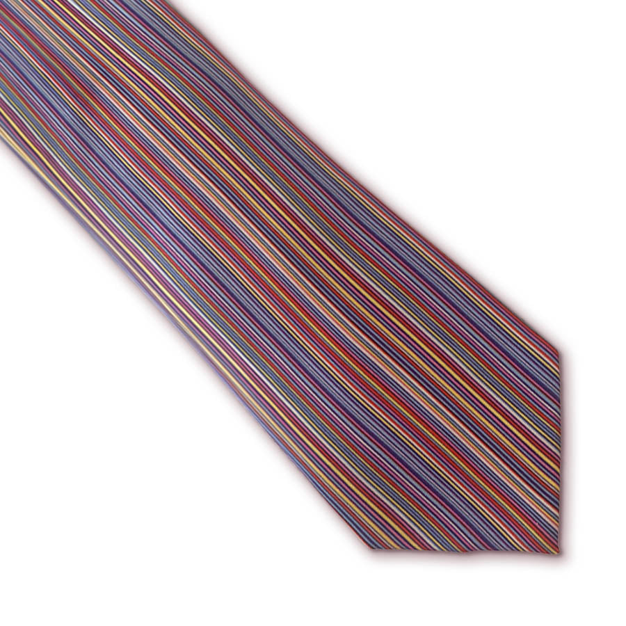 Multistripe Silk Tie
