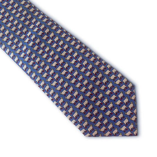 Sheep in Wellington Boots Silk Tie