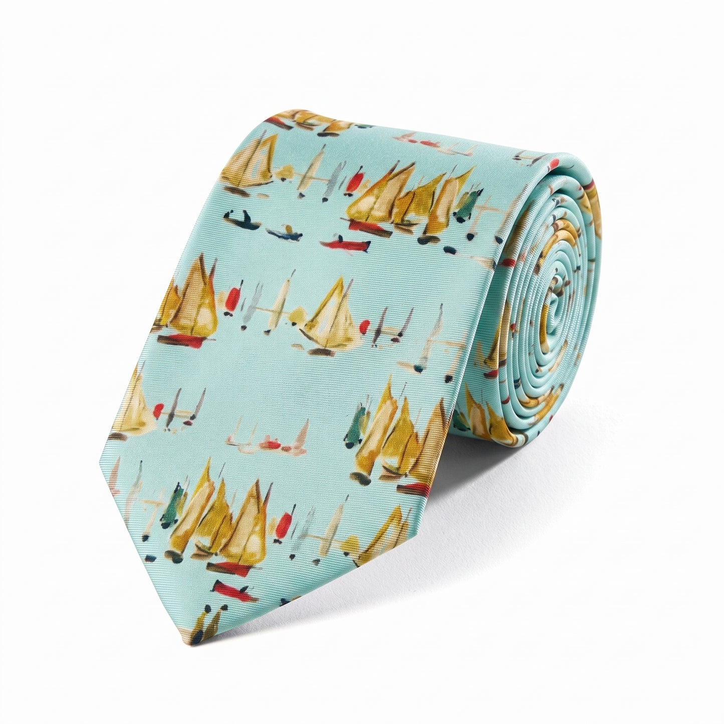 Lowry Yachts Blue Silk Tie - Roll