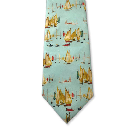 Lowry Yachts Blue Silk Tie