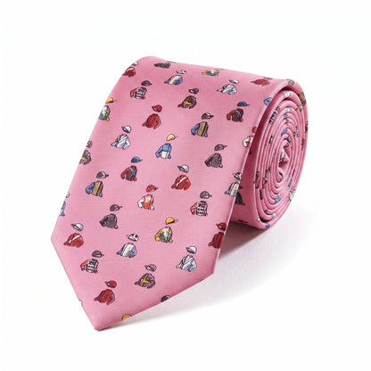 Jockey Silks Pink Silk Tie - Roll