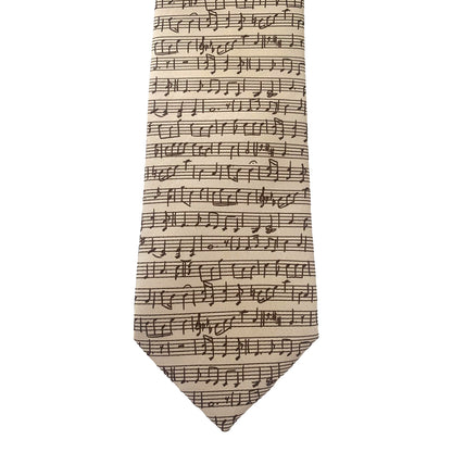 Music Sheet Silk Tie