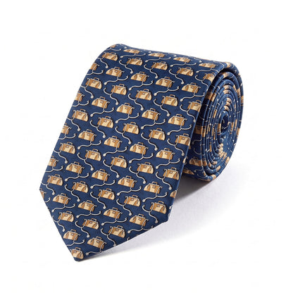 Gladstone Bag & Stethoscope Silk Tie - Roll