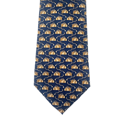 Gladstone Bag & Stethoscope Silk Tie