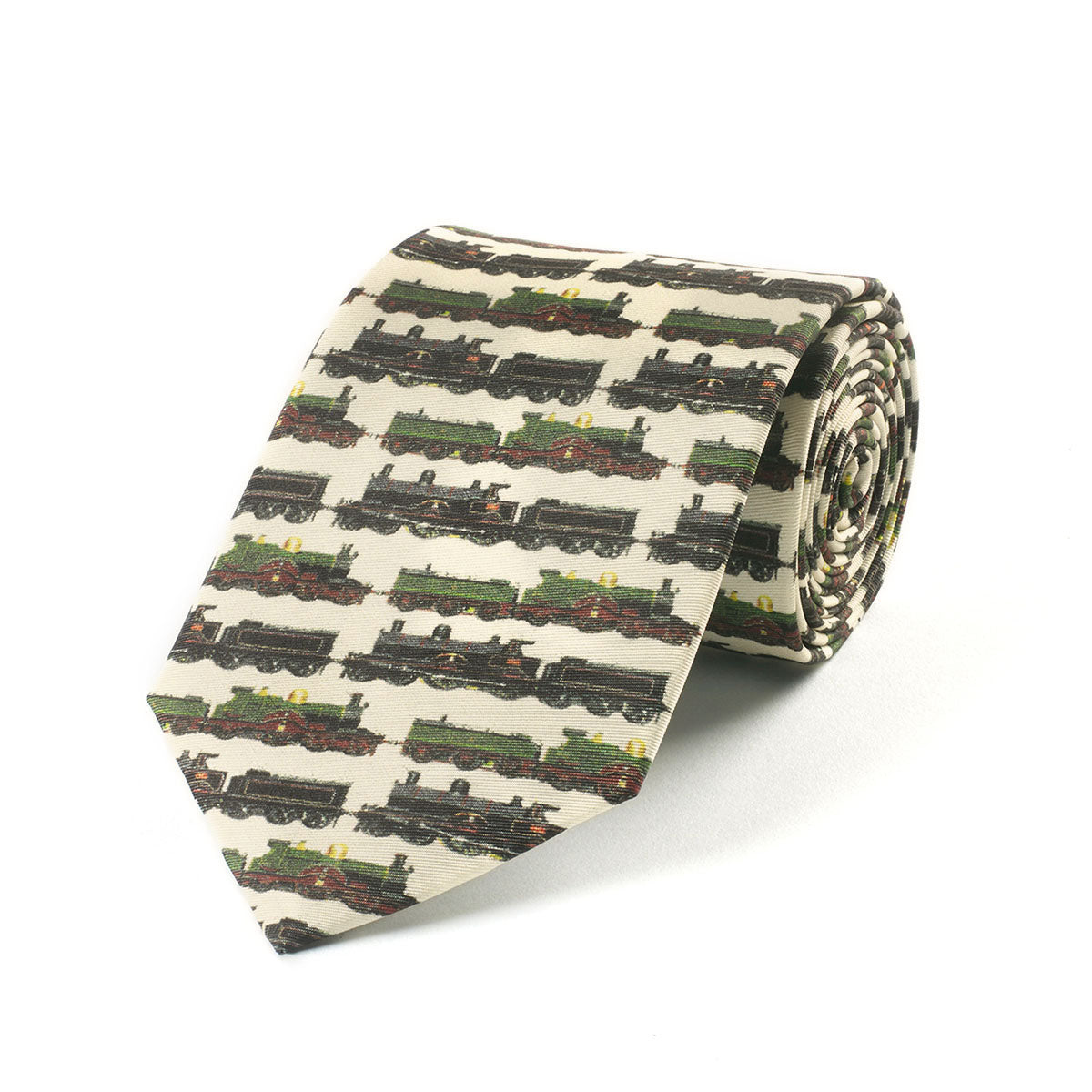 Classic Trains Silk Tie - Roll
