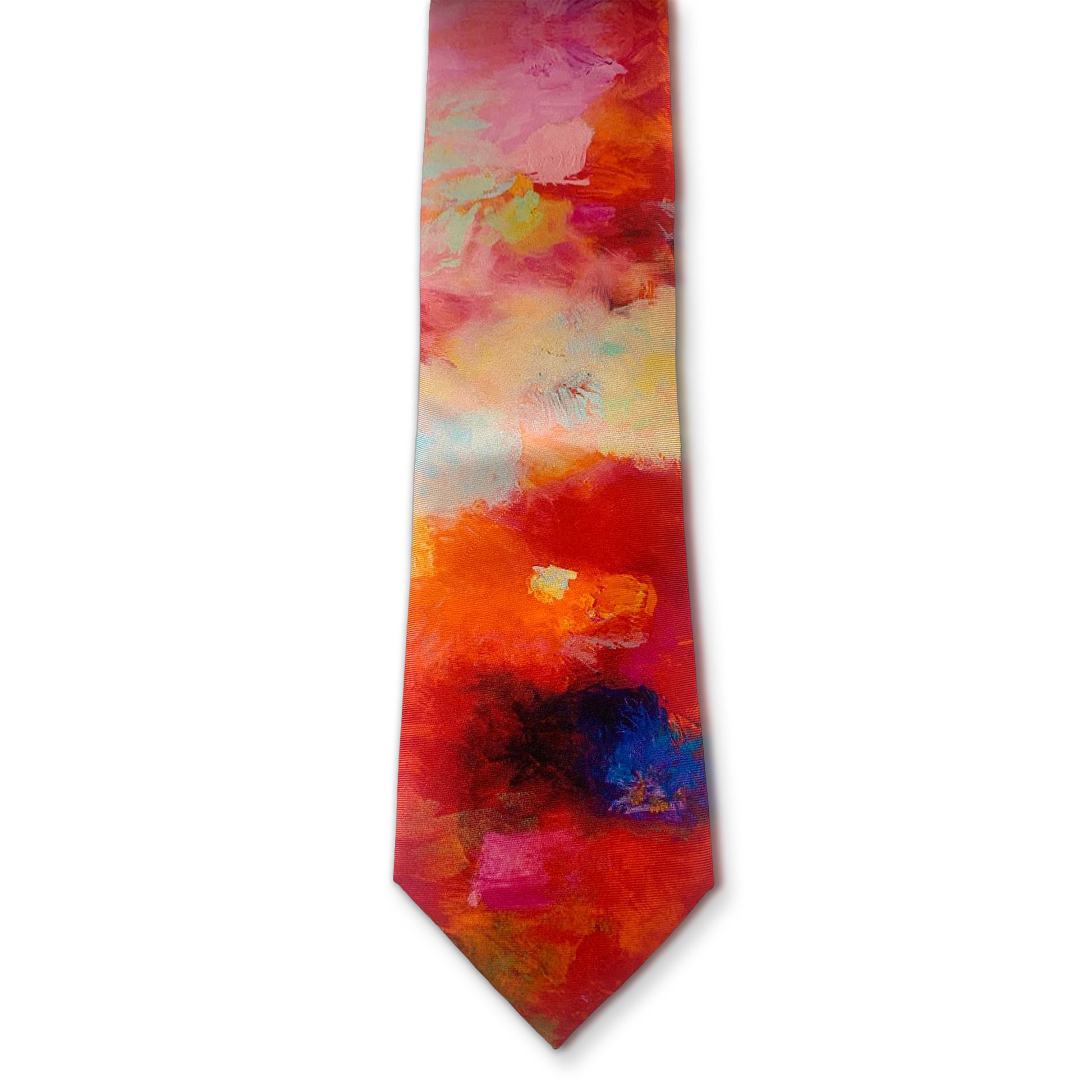 Paint Clouds Silk Tie