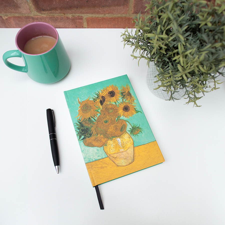 Van Gogh Sunflowers A5 Hardback Notebook - Style