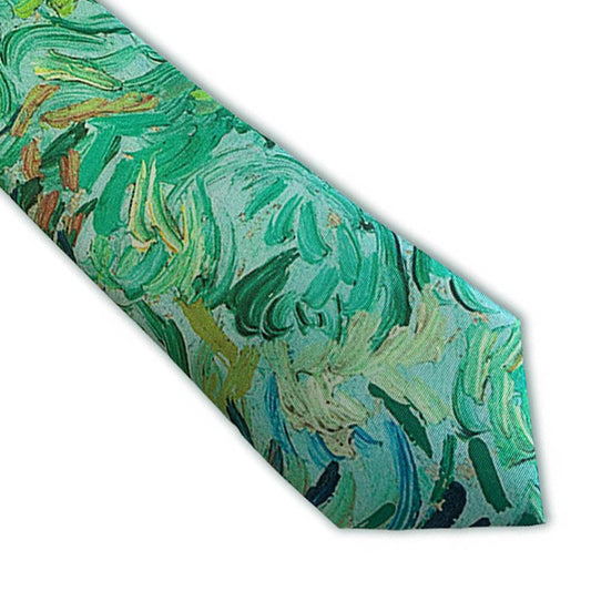 Van Gogh Wheatfield Silk Tie