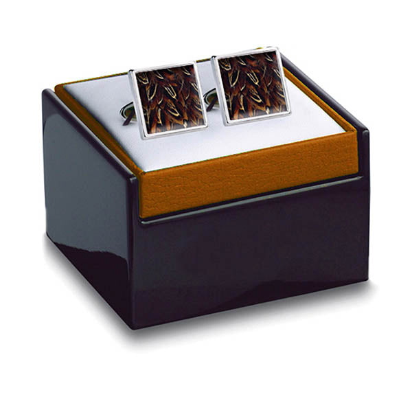 Pheasant Feathers Cuff Links Boxed