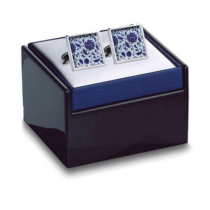 Chinese Flower Cuff Links in box