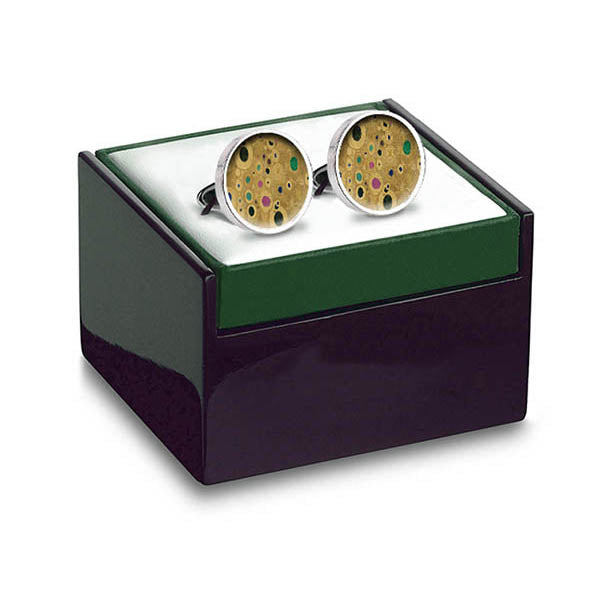 Klimt Gold Cuff Links in box