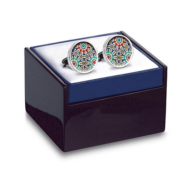 Marrakesh Red Cuff Links in box