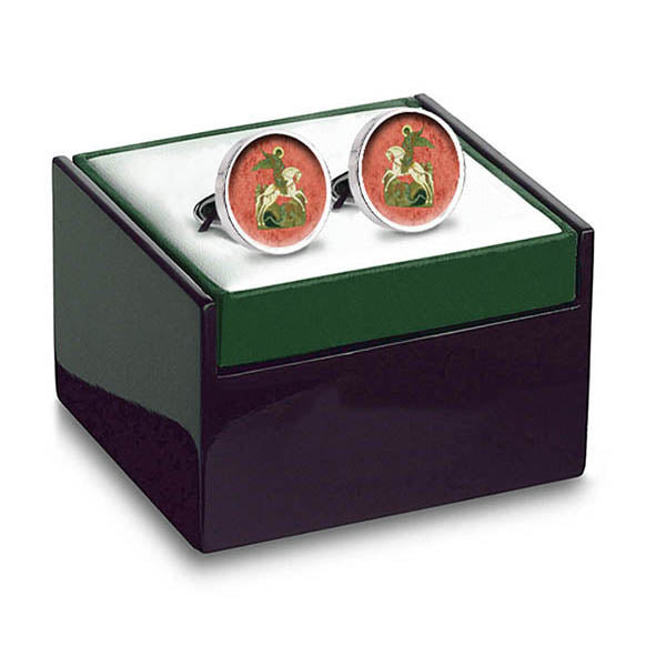 St George & The Dragon Cuff Links - boxed