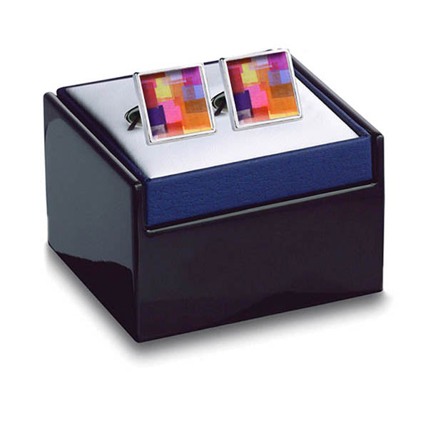 Collage Cuff Links in box