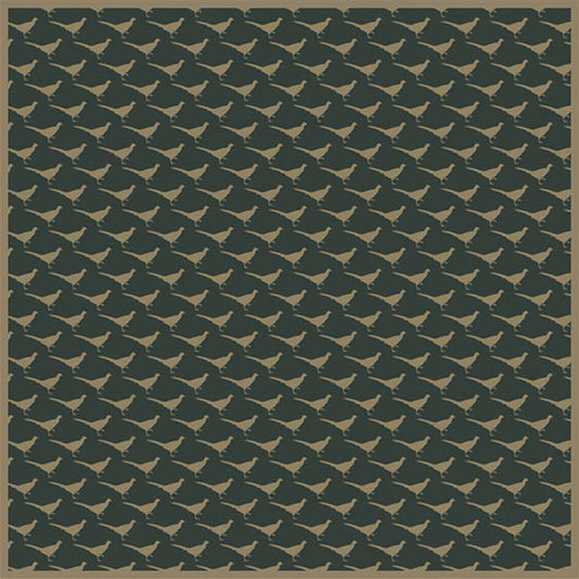 Pheasant Pocket Square - Flat Artwork