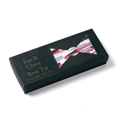 Deco Black & Red Bow Tie - Boxed