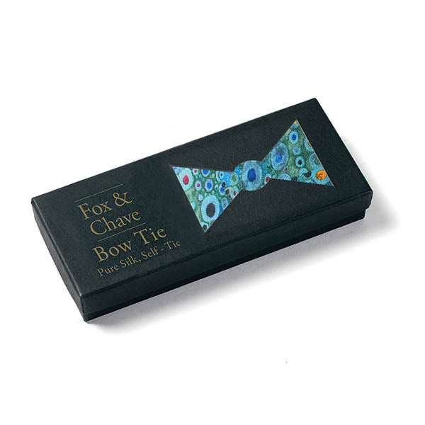 Klimt Turquoise Bow Tie Boxed