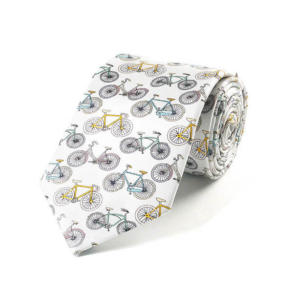 Bicycles Silk Tie