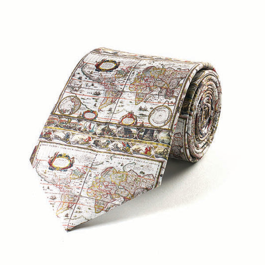 Mappa Mundi Silk Tie