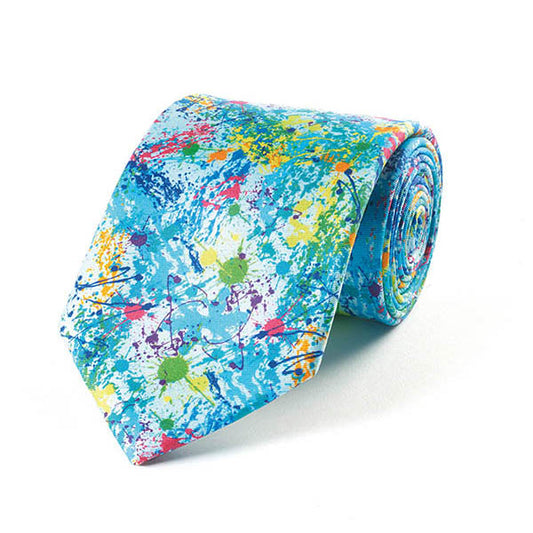 Paint Splash Silk Tie