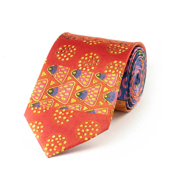 Vittorio Zecchin Red Silk Tie