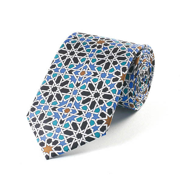 Alhambra Geometric Silk Tie