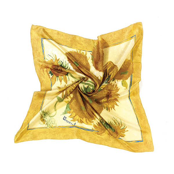 Van Gogh Sunflowers Silk Square