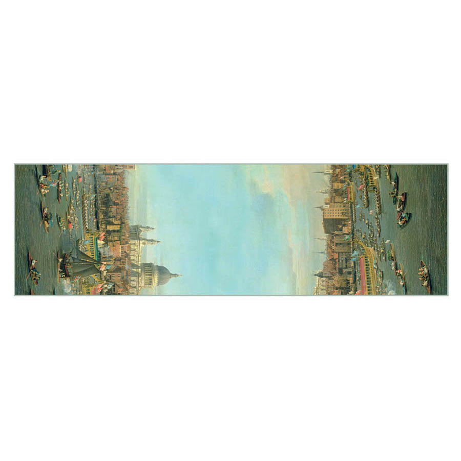 Canaletto Thames Chiffon Scarf Flat