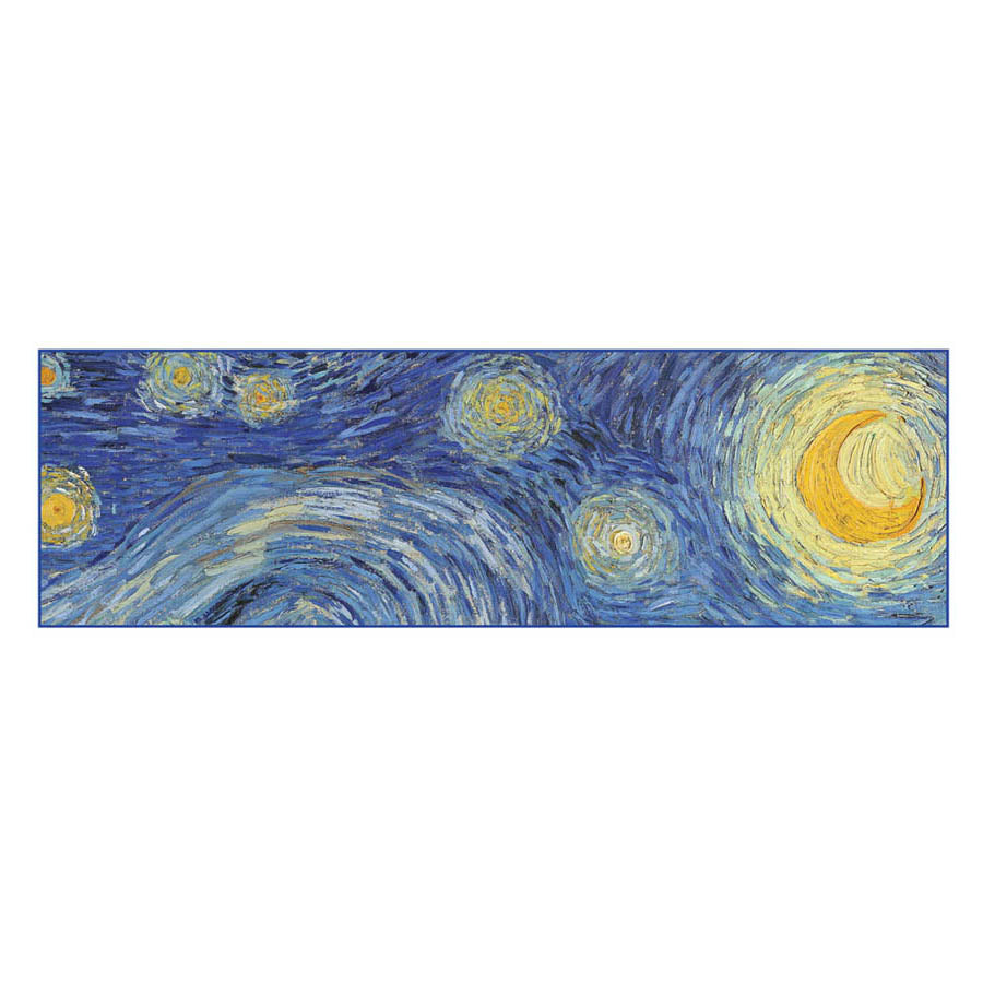 Van Gogh Starry Night Chiffon Scarf Flat